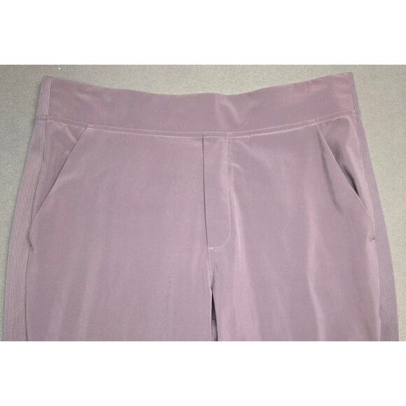 Athleta Brooklyn Mid Rise Ankle Pants Womens 12T Tall Purple Stretch Pull On - Picture 4 of 10